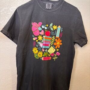 Dark grey Teacher graphic tee